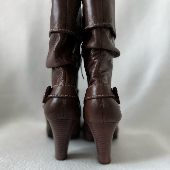 Fossil Size 10 Brown Leather Boots - Picture 12 of 16